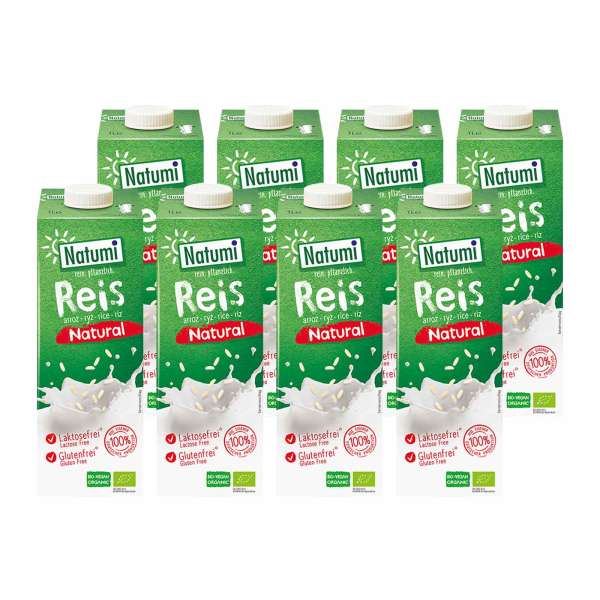 Reis Drink wohlschmeckend in bester Bio Qualität im 8er Sparpack Reis Drink wohlschmeckend in bester Bio Qualität im 8er Sparpack
