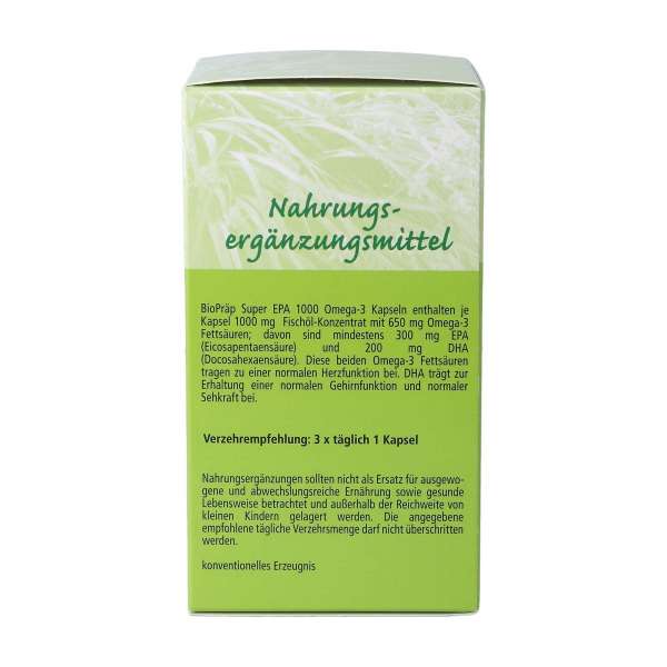 Super EPA 1000 Omega 3 Kapseln mit essentiellen Fettsäuren