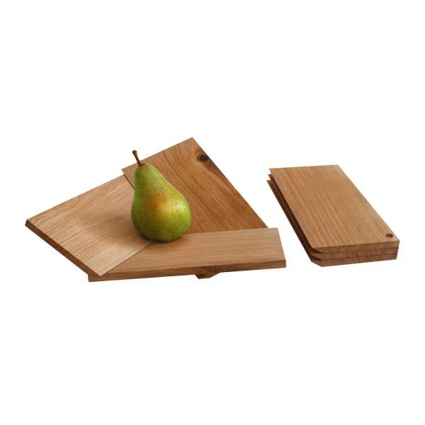 Side by Side Designer Obstschale Oh Là Là aus Eichenholz