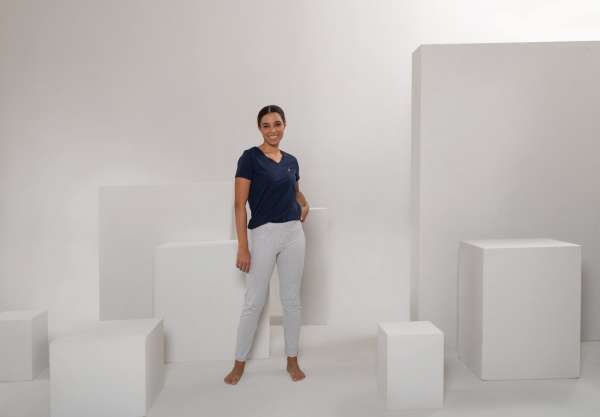 Langes Schlafshirt für Damen aus reiner Bio-Baumwolle