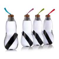 Trinkflasche mit Wasserfilter Binchotan Aktivkohle filtert Chlor