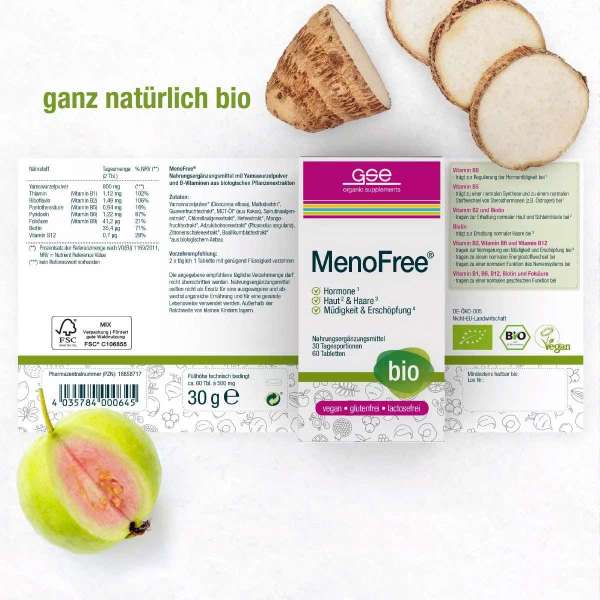 MenoFree Nahrungsergänzungsmittel in Bio-Qualität