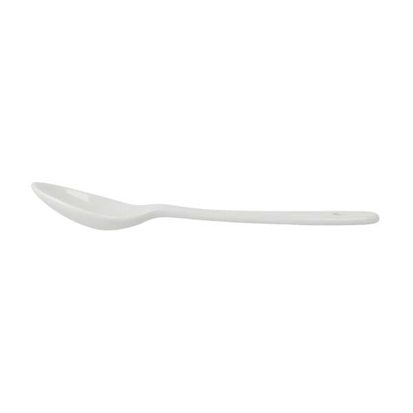 Großer Porzellanlöffel 20 cm: Schöner Müsli-Löffel, nickelfrei