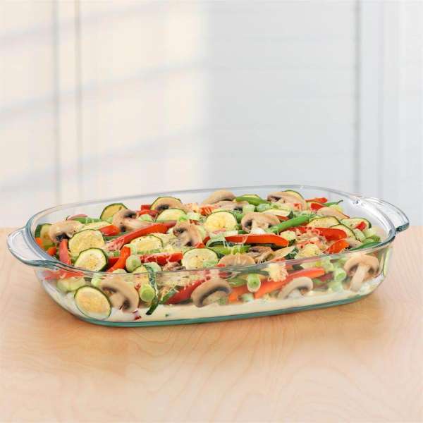 Glasschale für Backofen: PureNature Backschale