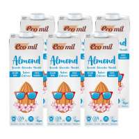 Ungesüßte Mandelmilch mit Calcium von EcoMil – 6 x 1 L Sparpack Ungesüßte Mandelmilch mit Calcium von EcoMil – 6 x 1 L Sparpack