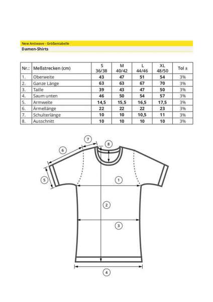 Antiwave T-Shirt Damen - gegen elektromagnetische Strahlen