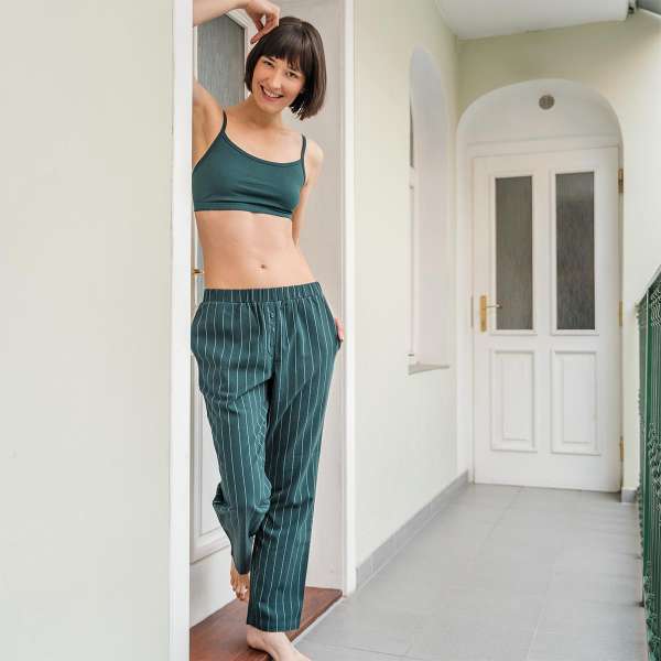 Schlafhose für Damen aus Baumwolle, von Living Crafts