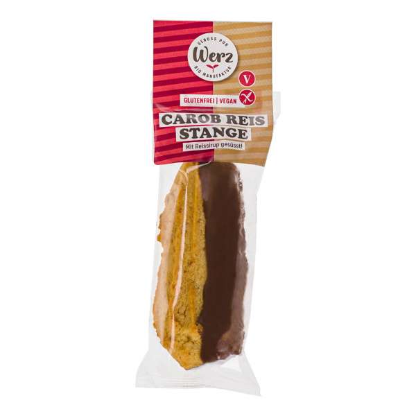 Carob Reisstange glutenfrei, vegan & ohne Kakao genießen Carob Reisstange glutenfrei, vegan & ohne Kakao genießen