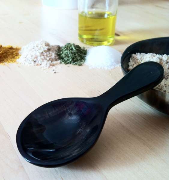 Apothekerlöffel aus Horn ideal zum Portionieren, 9 cm