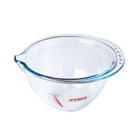 Vorschau: Pyrex Schüssel aus Borosilikatglas mit breiter Tülle & Griffrand Vorschau: Pyrex Schüssel aus Borosilikatglas mit breiter Tülle & Griffrand