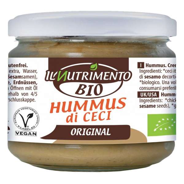 Il Nutrimento Bio Hummus: glutenfrei & lecker Il Nutrimento Bio Hummus: glutenfrei & lecker