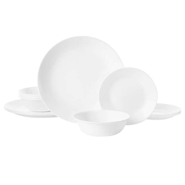 Geschirr Set weiß spülmaschinenfest von Corelle, 12-teilig kaufen Geschirr Set weiß spülmaschinenfest von Corelle, 12-teilig kaufen