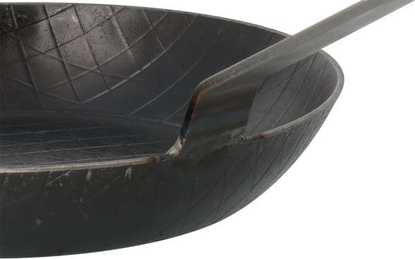 Robuste Turk schmiedeiserne Bratpfanne mit hohem Rand