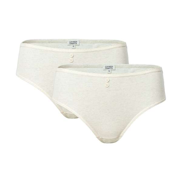 Living Crafts Damen-Slip 2er-Pack Baumwollslips Living Crafts Damen-Slip 2er-Pack Baumwollslips