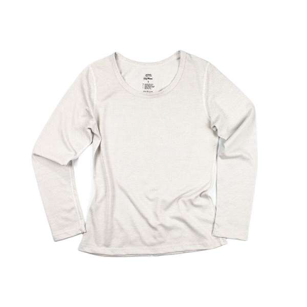 Abschirmkleidung: attraktives weißes Damen Langarmshirt Abschirmkleidung: attraktives weißes Damen Langarmshirt