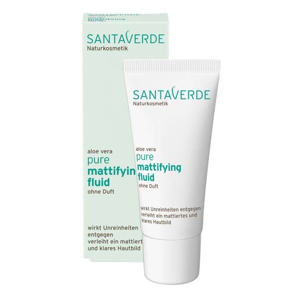 SantaVerde Pure Mattifying Fluid - pflegt & mattiert die Gesichtshaut