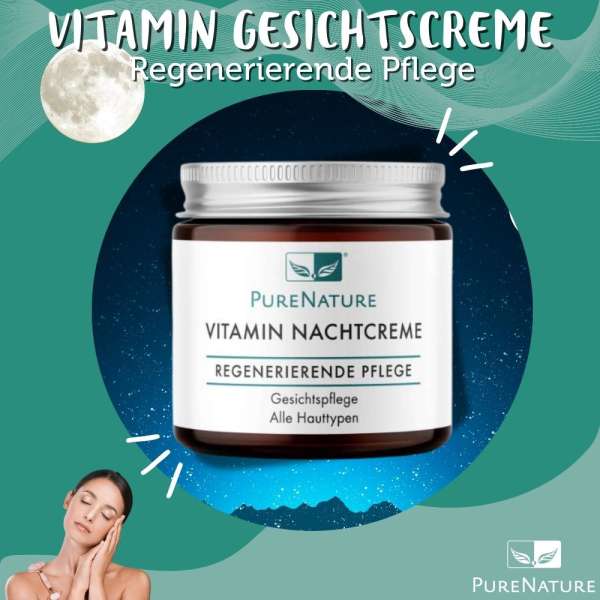PureNature Vitamin Gesichtscreme - regenerierende Pflege