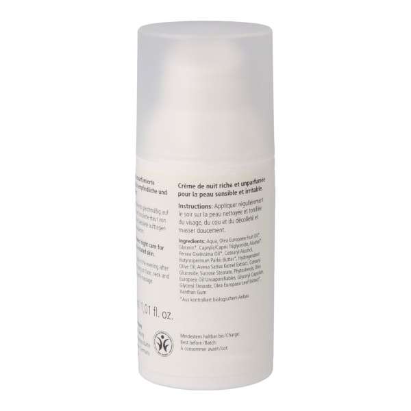 Nachtcreme für empfindliche Haut - Gesichtscreme ohne Duftstoffe