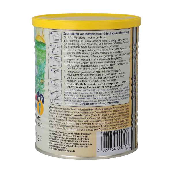 Säuglingsnahrung Bambinchen 1 Sparpackung
