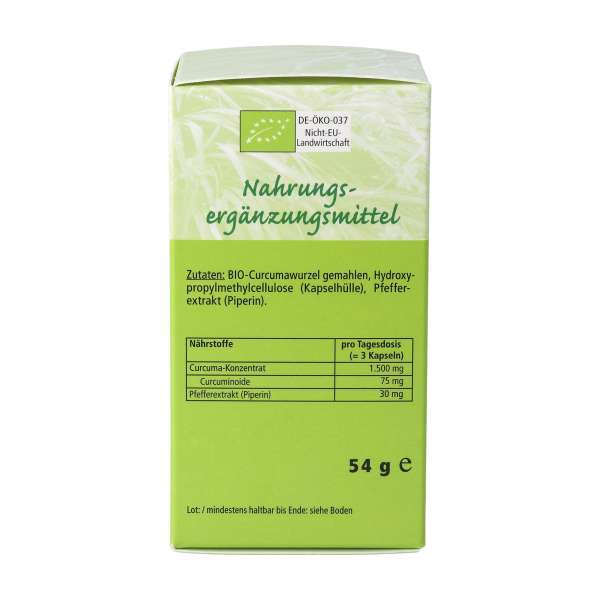 Curcuma Bio Kapseln 90 Stück