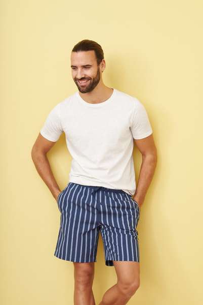 Edle Herren Schlafshorts aus 100 % Bio-Baumwolle