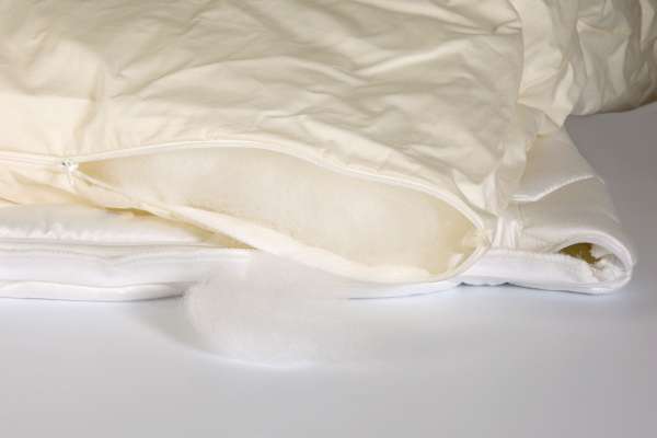 Tencel Kissen mit waschbarem Bio Baumwoll Bezug für Allergiker