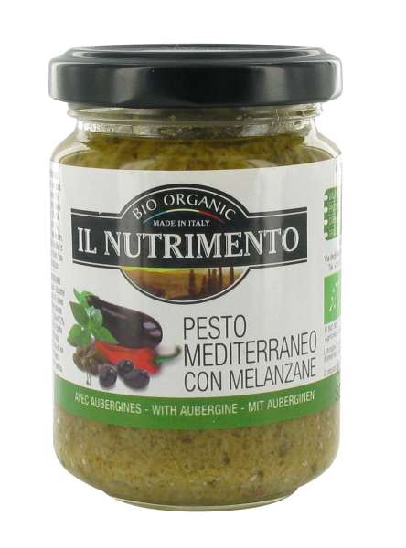 Pesto Mediterraneo - Bio Auberginenpesto von Il Nutrimento Pesto Mediterraneo - Bio Auberginenpesto von Il Nutrimento