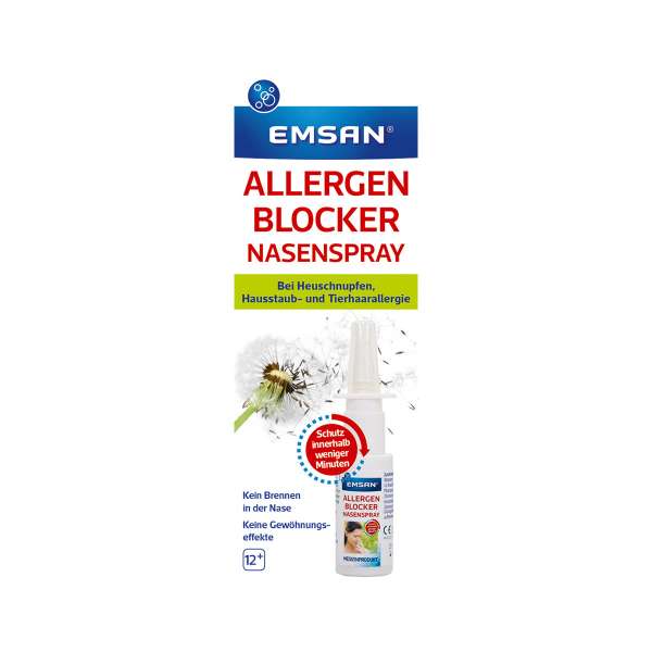 Emsan Allergenblocker - Nasenspray für Allergie & allergische Rhinitis Emsan Allergenblocker - Nasenspray für Allergie & allergische Rhinitis