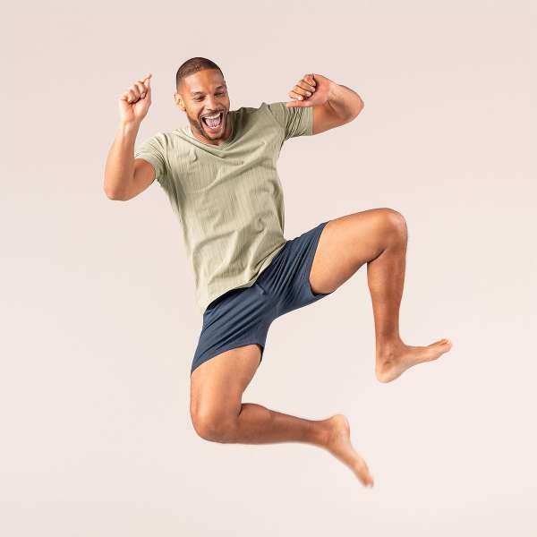 Natürlich schlafen im Living Crafts Herren Sommer-Schlafanzug