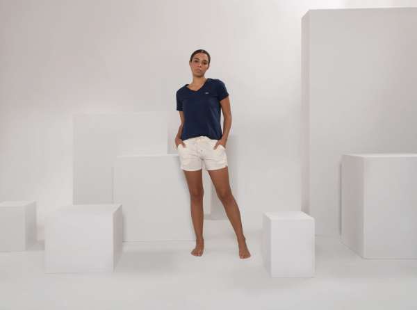 Langes Schlafshirt für Damen aus reiner Bio-Baumwolle