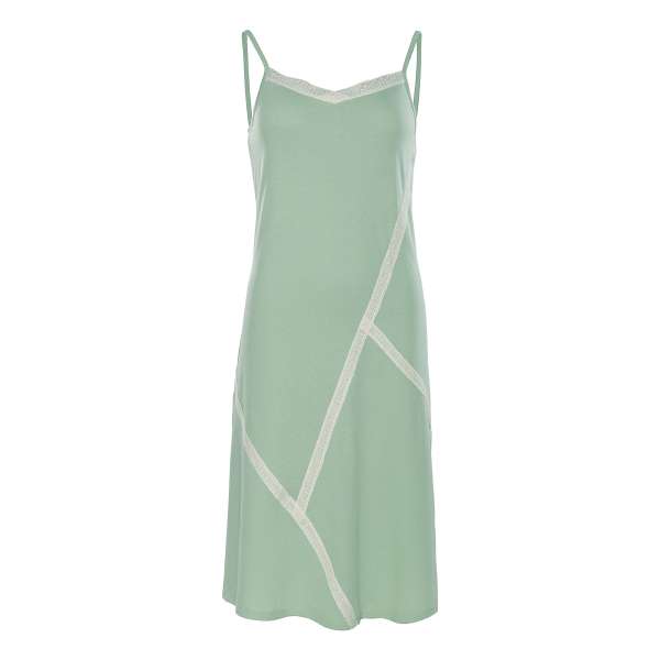 Living Crafts luftiges, grünes Damen-Nachthemd aus Jersey Living Crafts luftiges, grünes Damen-Nachthemd aus Jersey