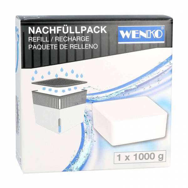Luftentfeuchter-Nachfüllpack 1kg - Salzblock für Cube Entfeuchter Luftentfeuchter-Nachfüllpack 1kg - Salzblock für Cube Entfeuchter