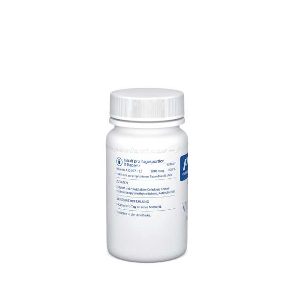 Pure Encapsulations Vitamin A (Retinylacetat) - vegane Kapseln 800 mcg