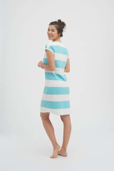 Living Crafts Nachthemd gestreift - Orangen Design