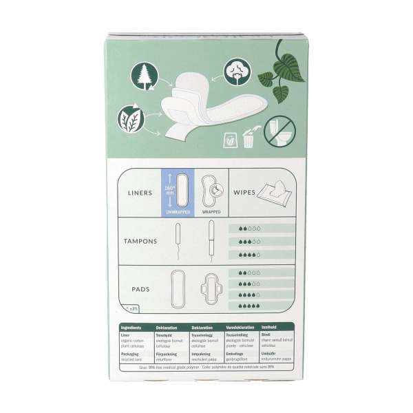 Natracare Slipeinlagen ohne Plastik und zum täglich tragen