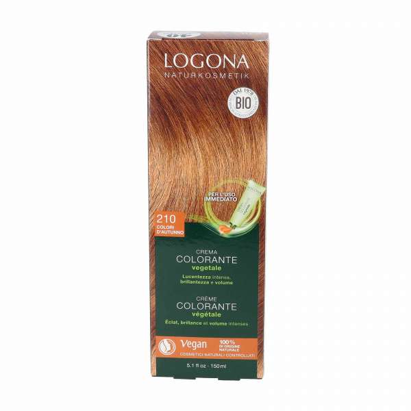 Naturhaarfarbe Logona Color Creme Kupferrot für blondes Haar
