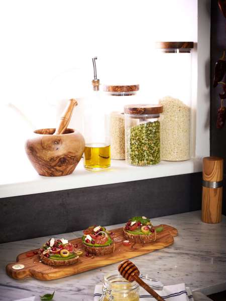 Hochwertiges Olivenholz Schneidebrett für Ihre Küche