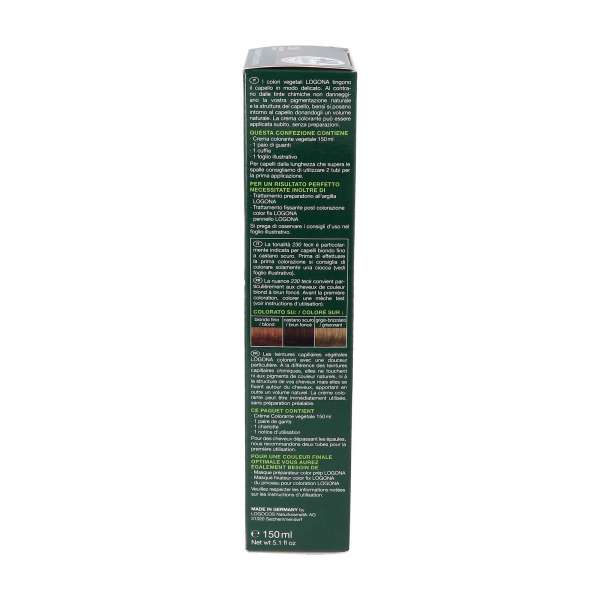 Logona Pflanzenhaarfarbe-Creme Maronenbraun für glänzendes Haar