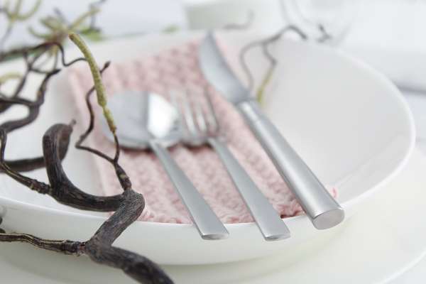 PureNature Elfaso Besteckset 30-tlg: Edelstahl, teilsatiniert