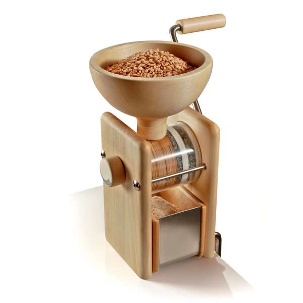 Handgetreidemühle von KoMo: Getreide, Mais und Kichererbsen mahlen Handgetreidemühle von KoMo: Getreide, Mais und Kichererbsen mahlen