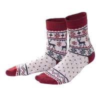 Vorschau: Unisex-Socken 2er-Pack: warme Füße, winterliche Sockenmotive Vorschau: Unisex-Socken 2er-Pack: warme Füße, winterliche Sockenmotive