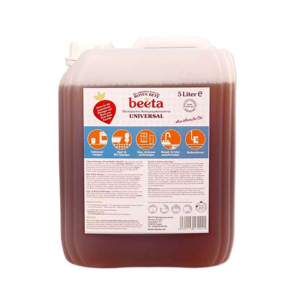 Beeta Bio Universalreiniger im 5 oder 10 Liter Kanister kaufen Beeta Bio Universalreiniger im 5 oder 10 Liter Kanister kaufen