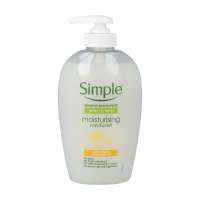 Flüssigseife im Spender zum Händewaschen von Simple Kosmetik Flüssigseife im Spender zum Händewaschen von Simple Kosmetik