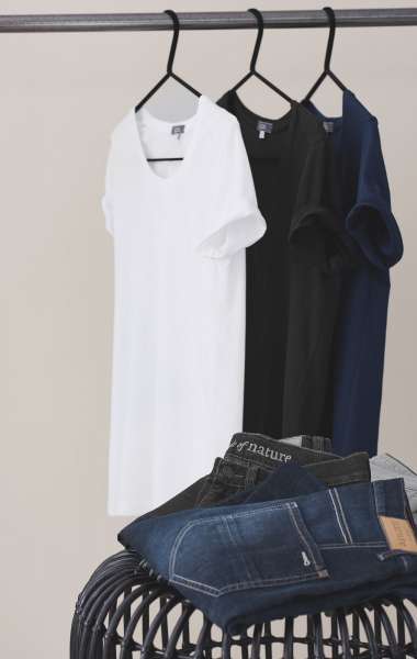 Living Crafts Damen Basic T-Shirt aus 100% Bio Baumwolle