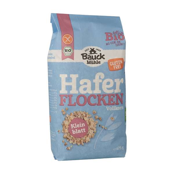 Haferflocken ohne Gluten in kontrolliert biologischer Qualität Haferflocken ohne Gluten in kontrolliert biologischer Qualität