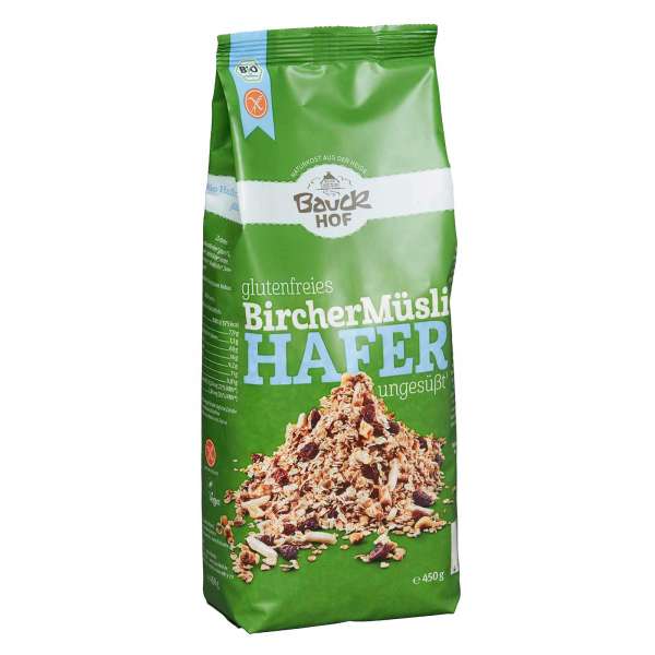 Bircher Müsli vegan und glutenfrei von Bauckhof Naturkost Bircher Müsli vegan und glutenfrei von Bauckhof Naturkost