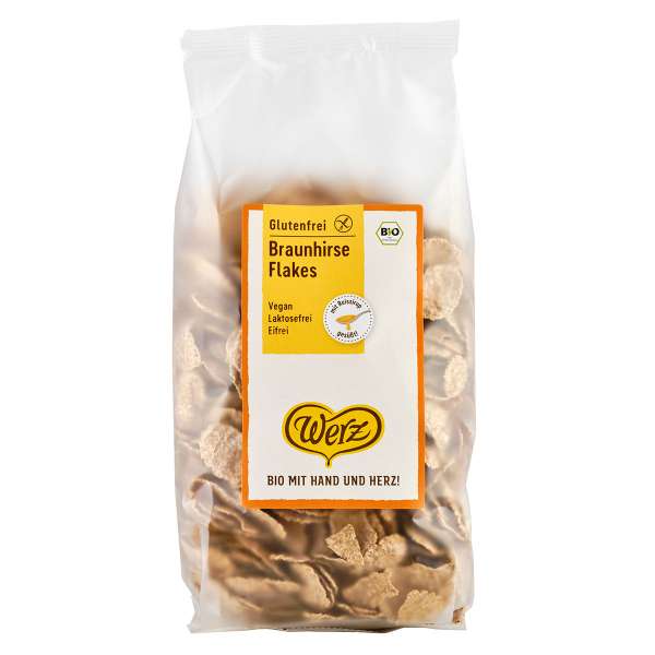 Braunhirse Flakes glutenfrei, besonders knusprig und ungesüßt Braunhirse Flakes glutenfrei, besonders knusprig und ungesüßt