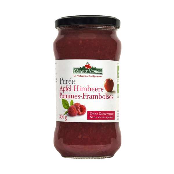 Apfel Himbeer Kompott ohne Zucker - Bio Genuss aus Frankreich Apfel Himbeer Kompott ohne Zucker - Bio Genuss aus Frankreich