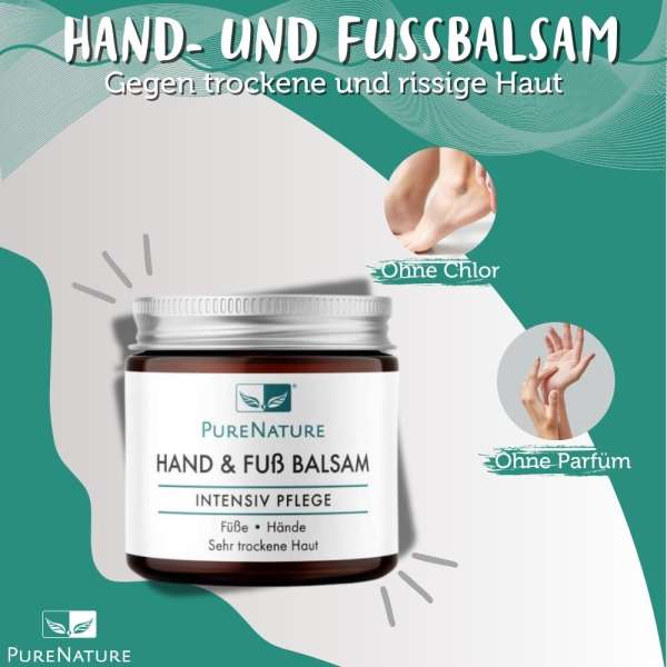 Hand- und Fußbalsam gegen trockene und rissige Haut