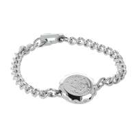 SOS-Kapsel mit grobem Edelstahlarmband - Notfallarmband SOS-Kapsel mit grobem Edelstahlarmband - Notfallarmband